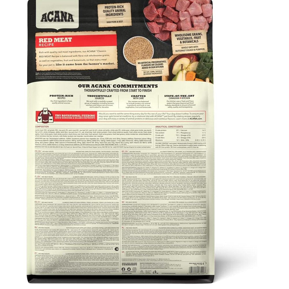 Acana 2kg Classic Red Dry Dog Food