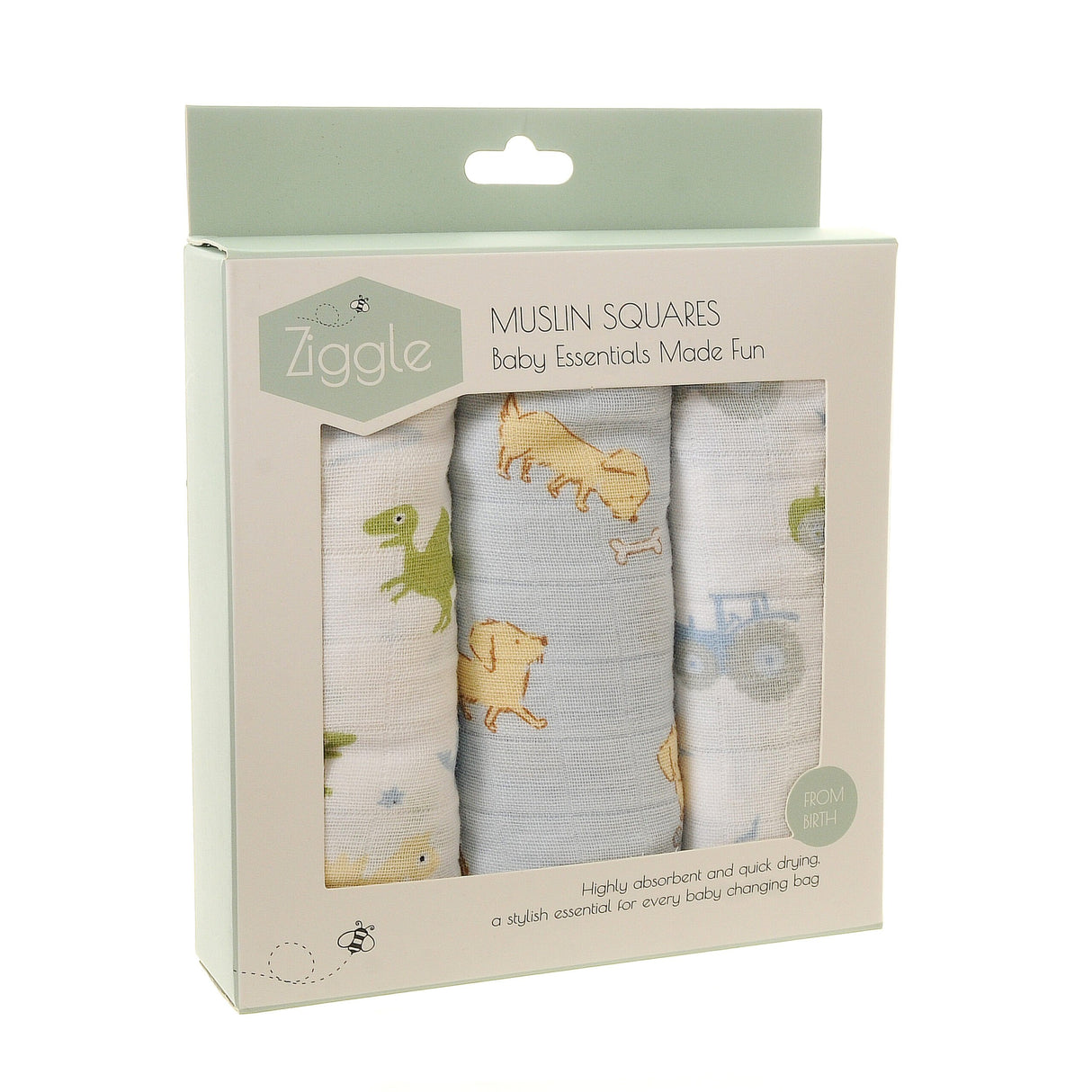 Ziggle Baby Blues Muslins Set