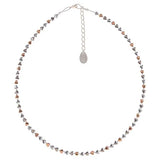 Carrie Elspeth Cariad Haematite Hearts Necklace