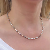 Carrie Elspeth Cariad Haematite Hearts Necklace