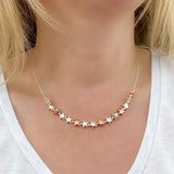 Carrie Elspeth Metallic Seren Star Haematite Links Beaded Necklace