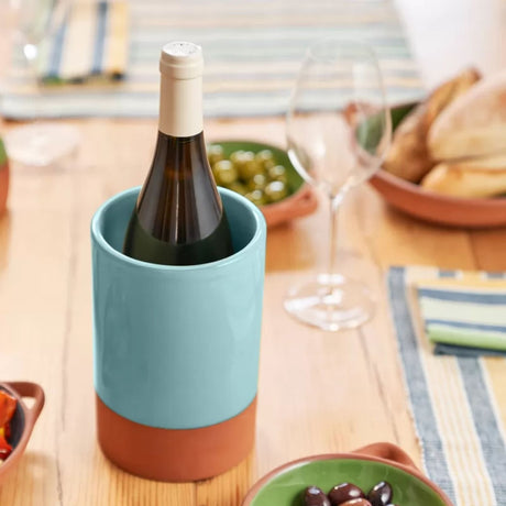 Dexam 18cm Duck Egg Glazed Terracotta Wine Cooler