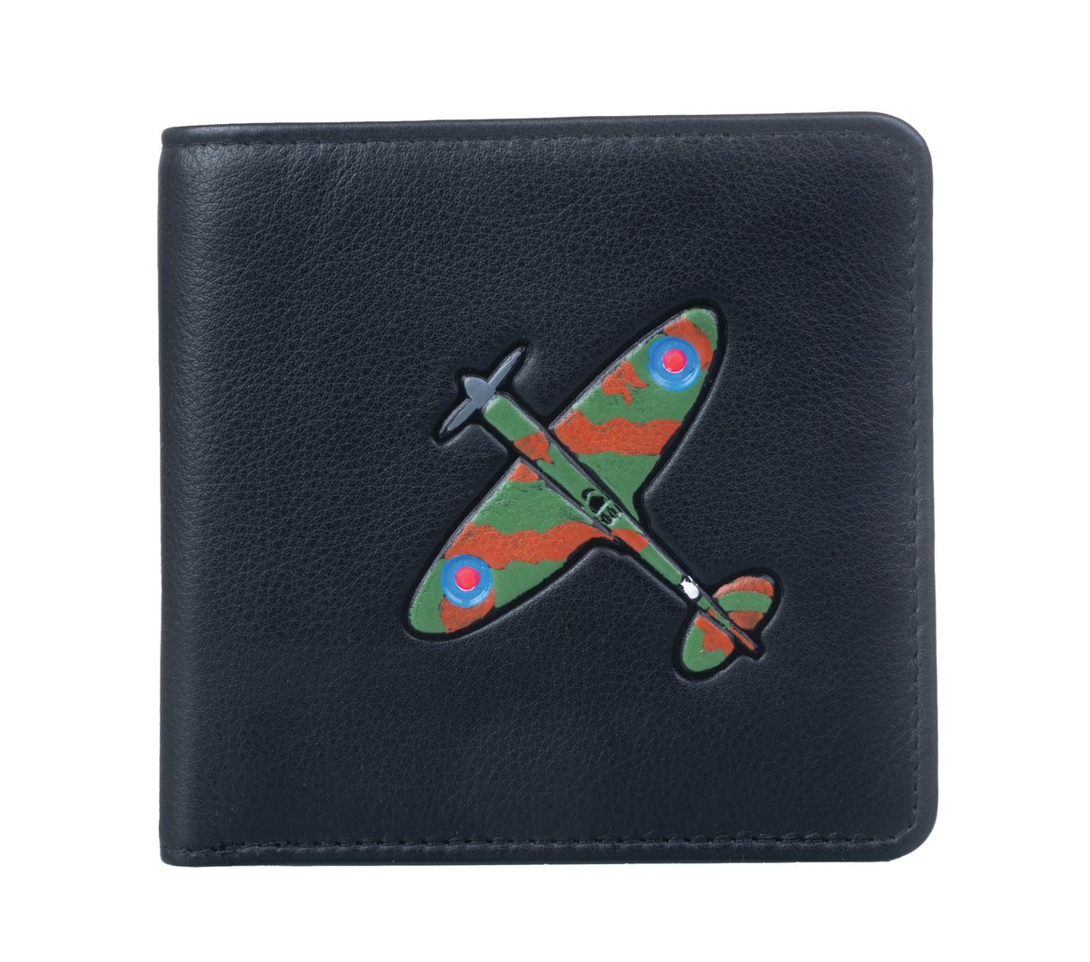 Mala Leather 11cm Black Kalmin Spitfire Wallet With Zipped Coin Section - 1042 8