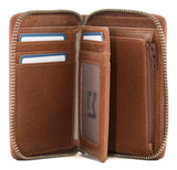 Mala Leather 12cm Tan Bloomsbury Zip Round Wallet - 1048 17