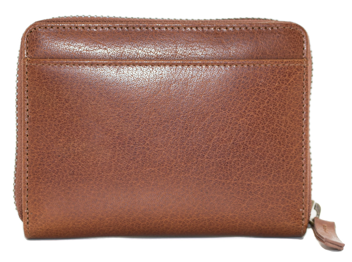 Mala Leather 12cm Tan Bloomsbury Zip Round Wallet - 1048 17