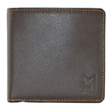 Mala Leather Brown Hudson Slim Wallet With Coin Pocket