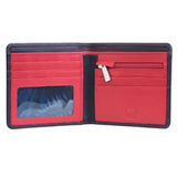 Mala Leather Black Hudson Slim Wallet With Coin Pocket