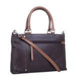 Mala Leather Brown Orta Double Zip Grab Bag
