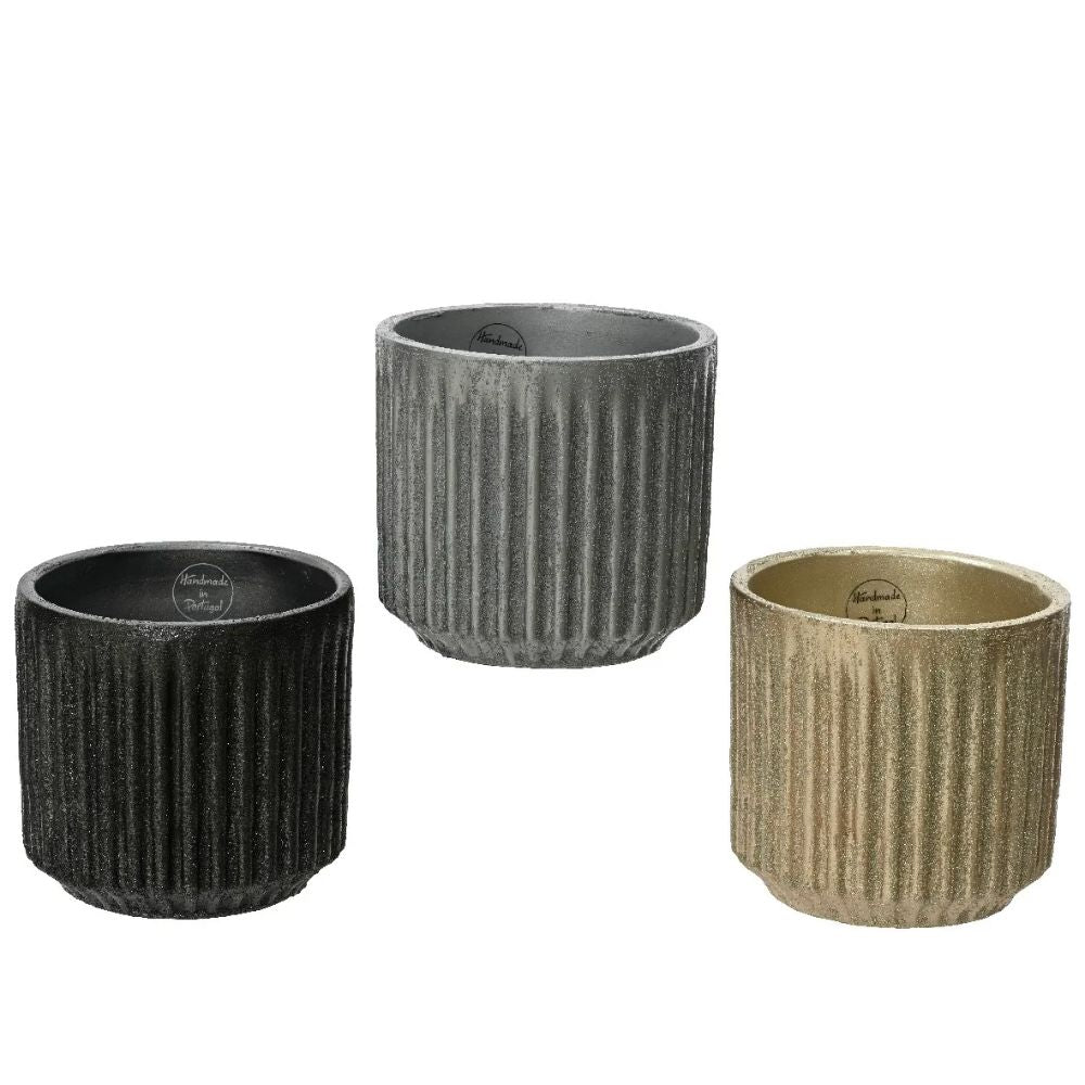 Kaemingk Terracotta Glitter Pot (Choice of 3)