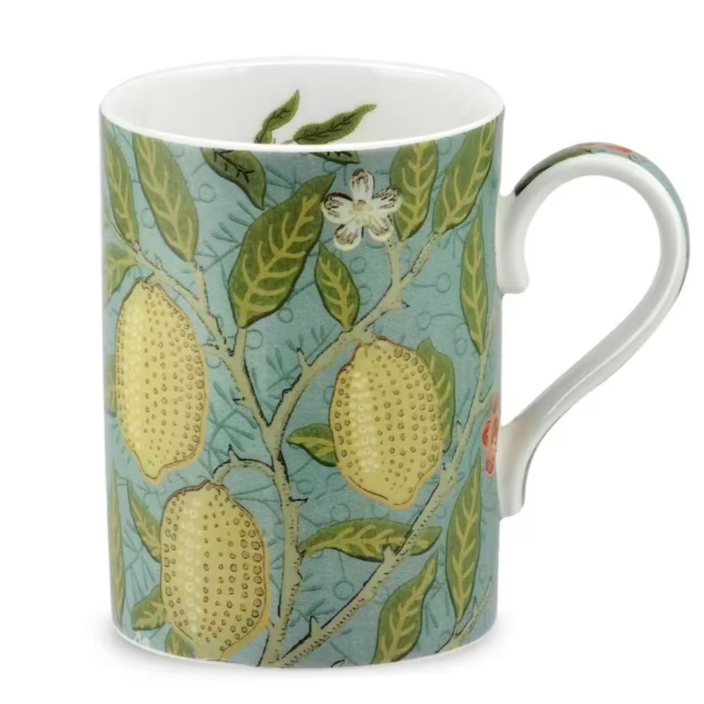 Wrendale Designs 350ml Royal Worcester Morris and Co Fruit Mug - Slate / Thyme
