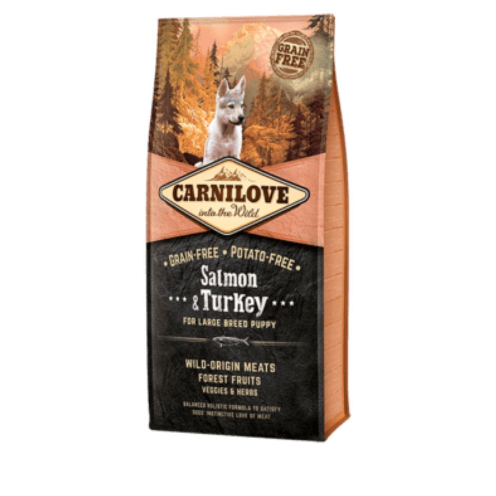 Carnilove 12kg Salmon & Turkey Large Breed Puppy Food