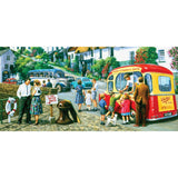 Gibsons Games 636 Piece Ice Cream by the River Panoramic Jigsaw Puzzle