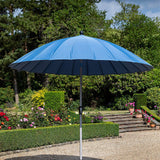 Hartman 2.7m Shanghai Round Crank & Tilt Parasol - Navy