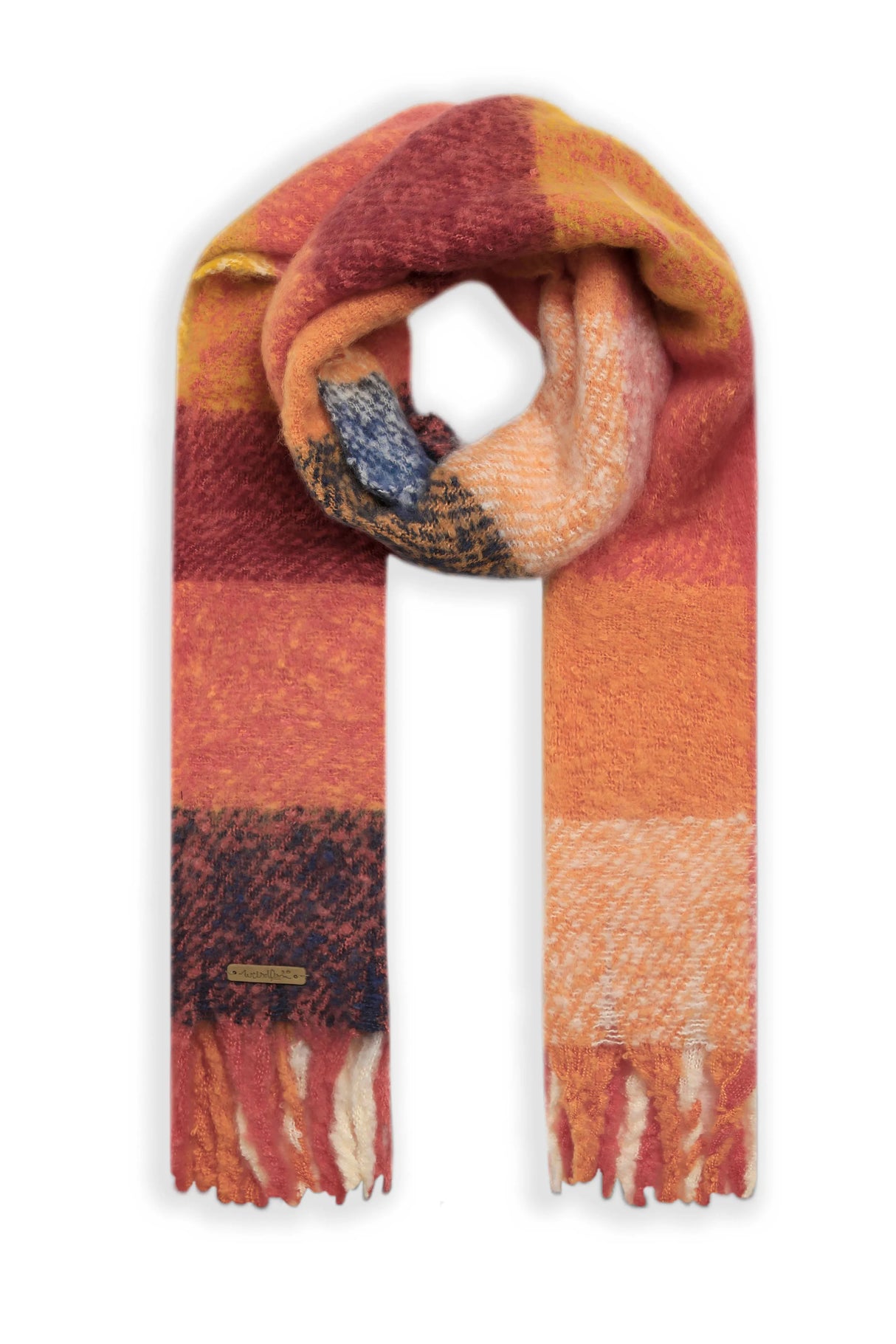 Weird Fish One Size Paprika Austell Eco Cosy Check Scarf