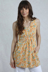 Weird Fish 8 Deep Amber Indus Printed Jersey Tunic - 203321