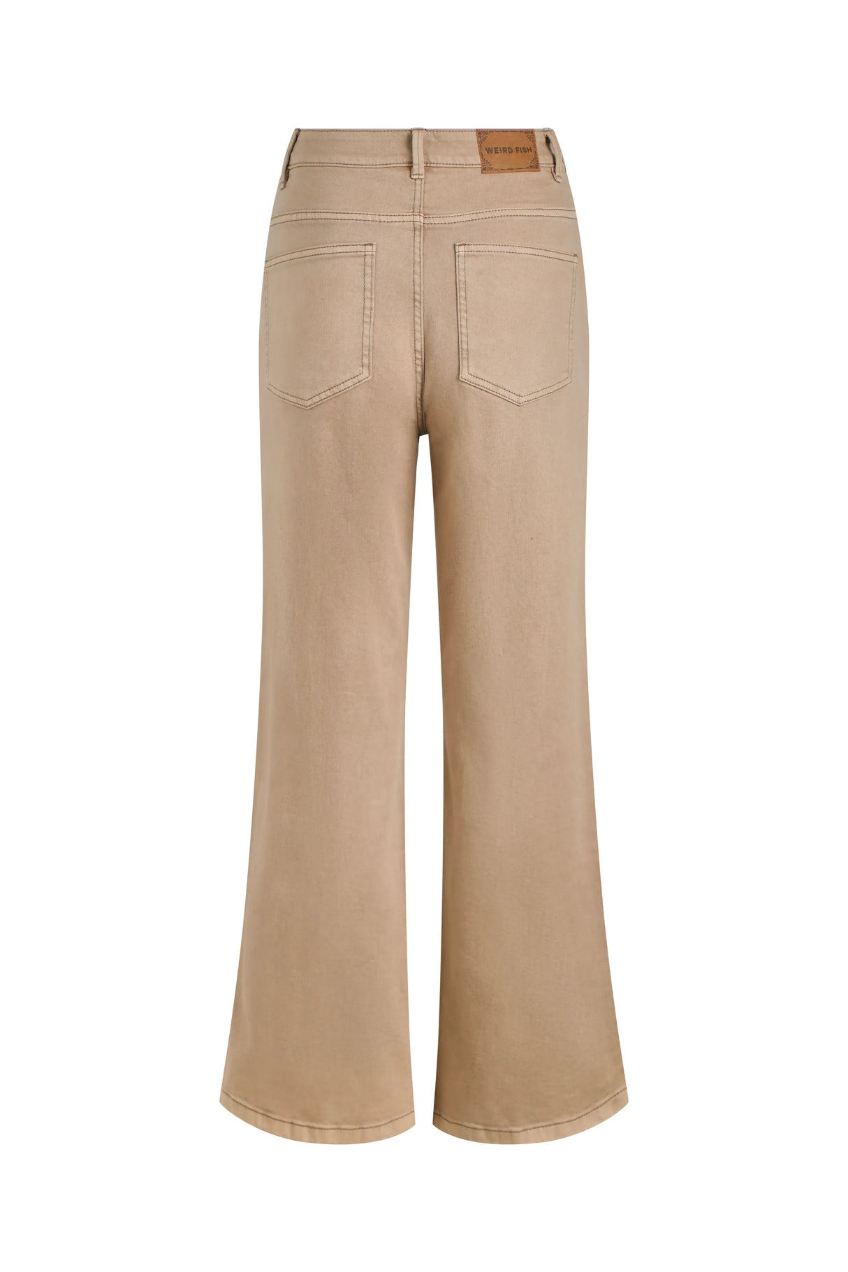 Weird Fish Cora Wide Leg Jean - Mocha