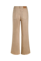 Weird Fish Cora Wide Leg Jean - Mocha