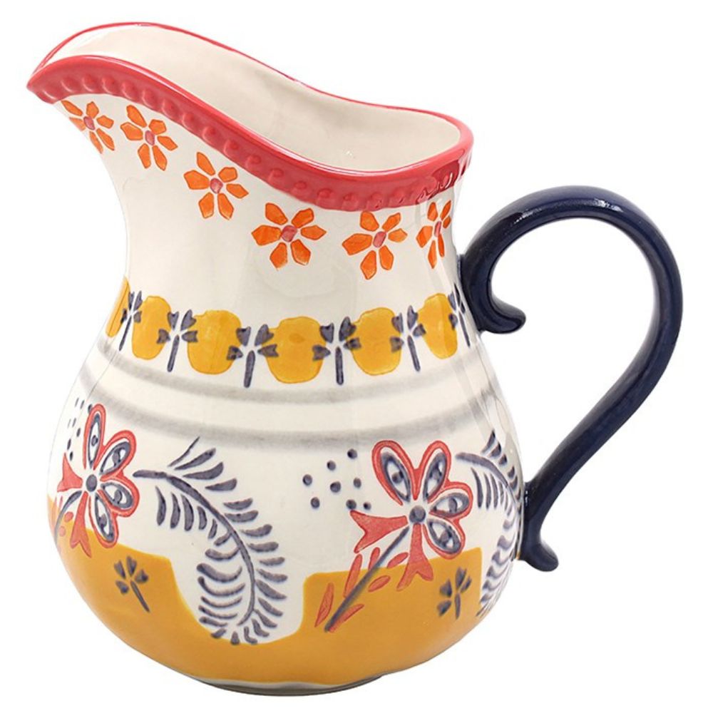 Leonardo Collection 18cm Tuscany Hand Painted Jug Circle