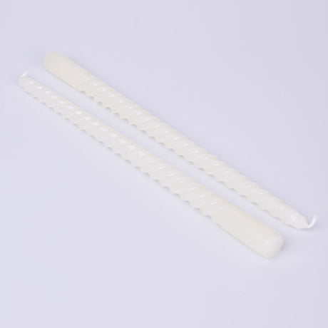 Decoris Cream Wax Pillar Candle (Set of 2)