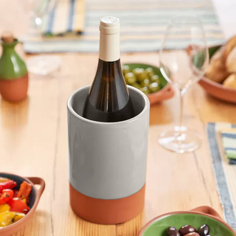 Dexam 18cm Stone Sintra Glazed Terracotta Wine Cooler - 16050224
