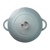 Denby 26cm Light Blue Cast Iron Paillion Round Casserole Dish
