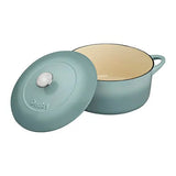 Denby 26cm Light Blue Cast Iron Paillion Round Casserole Dish