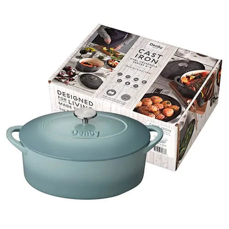 Denby 28cm Light Blue Oval Pavilion