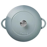 Denby 30cm Light Blue Cast Iron Pavillion Shallow Casserole Dish