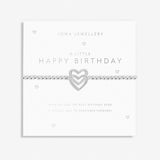 Joma Jewellery Silver A Little 'Happy Birthday' Bracelet