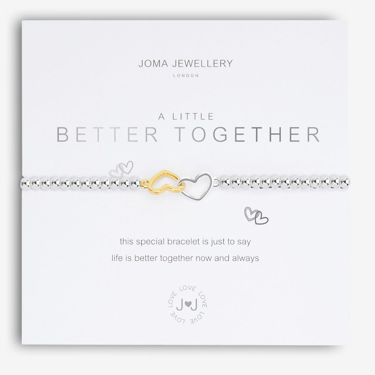 Joma Jewellery Silver A Little 'Better Together' Bracelet