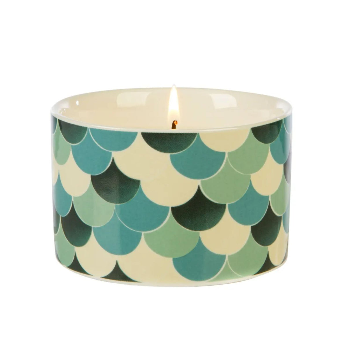 Fired Earth Green Tea & Bergamot Medium Ceramic Candle - FE1902