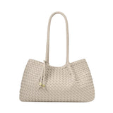 Katie Loxton Small Nova Hand Woven Tote Bag - Oyster