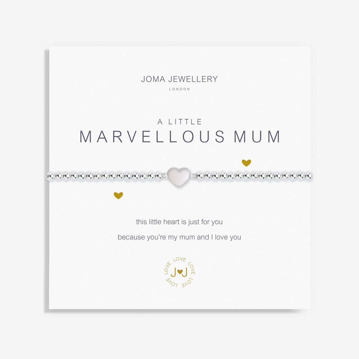 Joma Jewellery Silver A Little 'Marvellous Mum' Bracelet