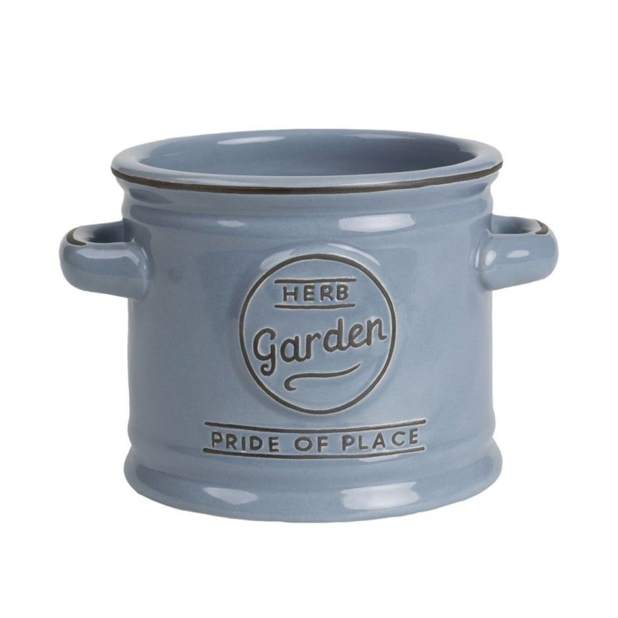 T&G Woodware 10cm Blue Pride of Place Herb Garden Planter