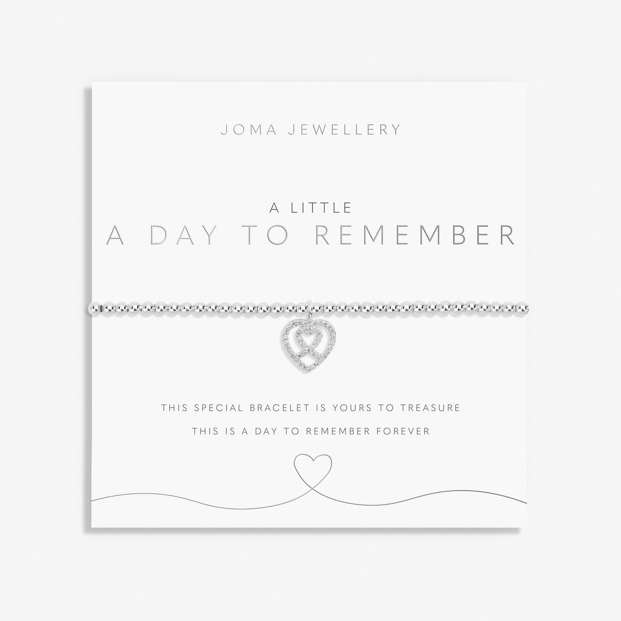 Joma Jewellery Silver A Little 'Day To Remember' Bracelet