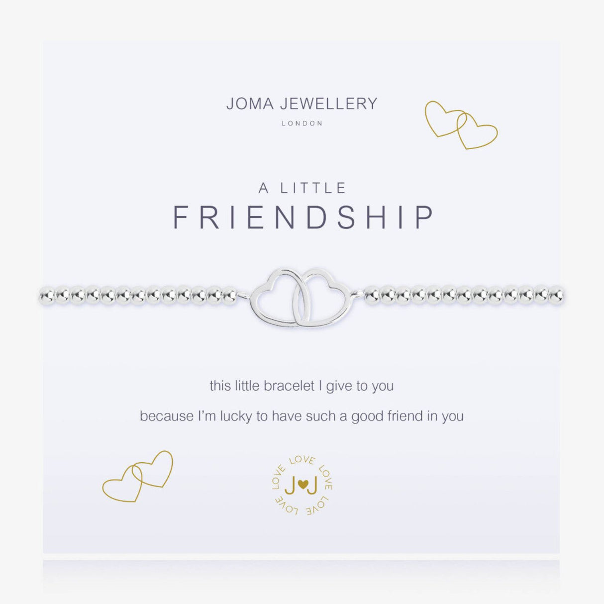 Joma Jewellery Silver A Little 'Friendship' Bracelet