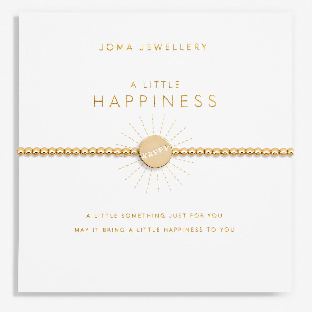 Joma Jewellery Gold A Little 'Happiness' Bracelet