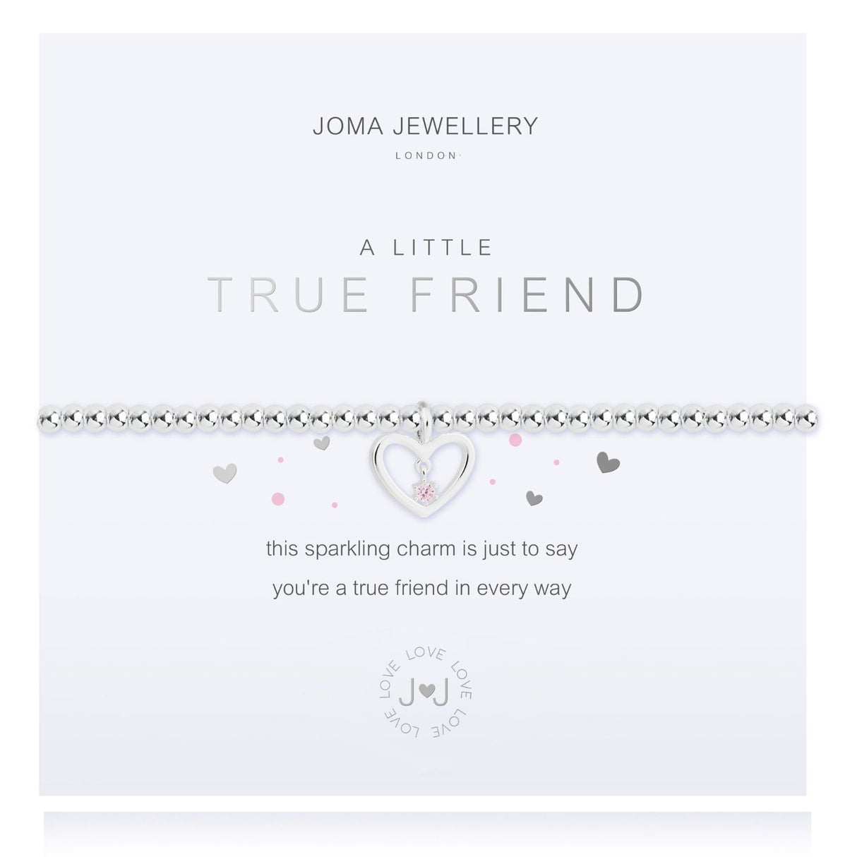 Joma Jewellery Silver A Little 'True Friend' Bracelet
