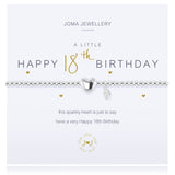 Joma Jewellery Silver A Little 'Happy 18th Birthday' Bracelet