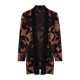 Tigi Longline Floral Cardigan - Brown
