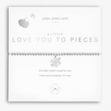 Joma Jewellery Silver A Little 'Love You To Pieces' Bracelet