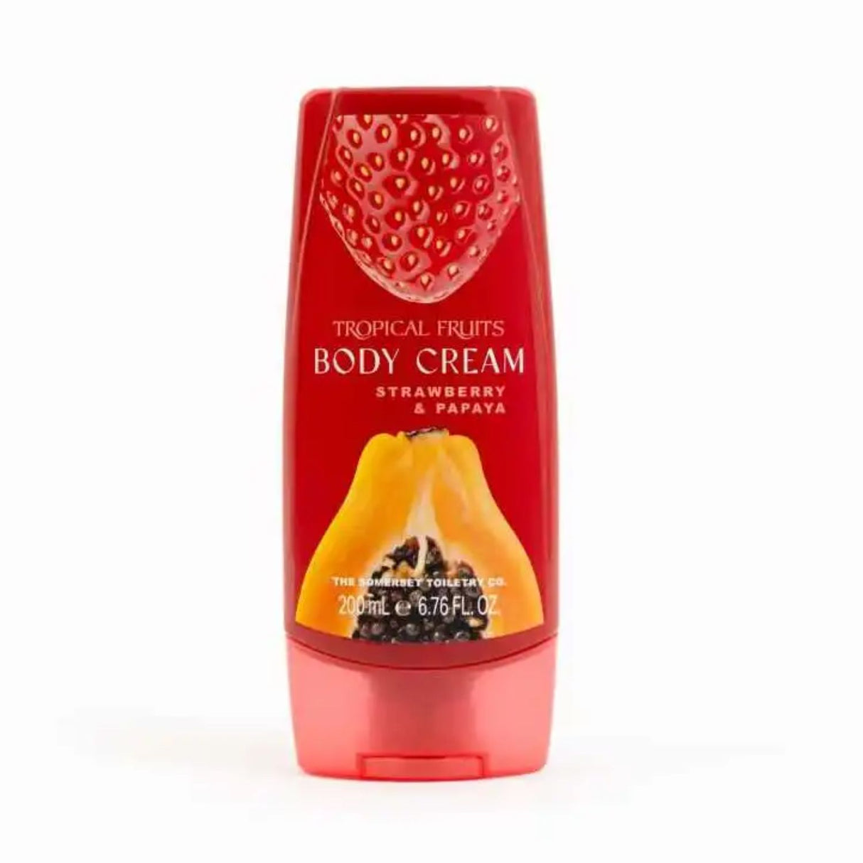Tropical Fruits 200ml Strawberry & Papaya Body Cream