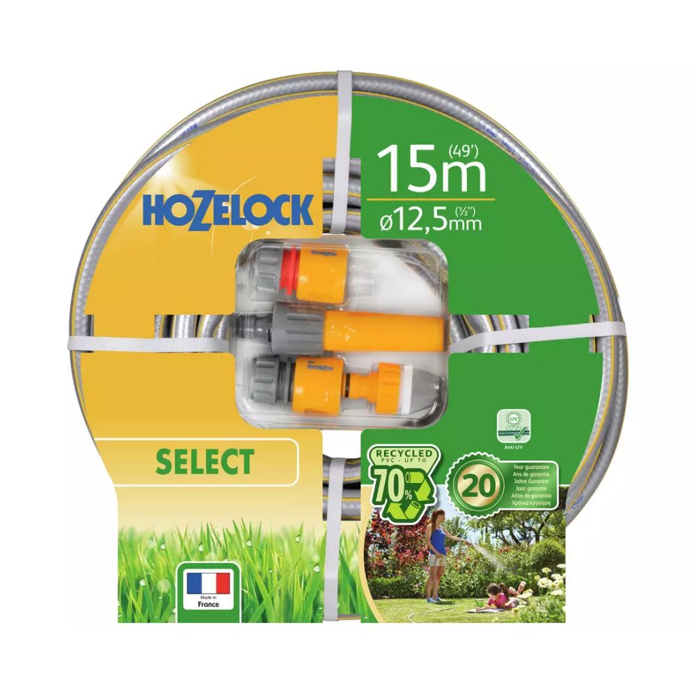 Hozelock 12.5mm x 15m Select Classic Starter Set Hose