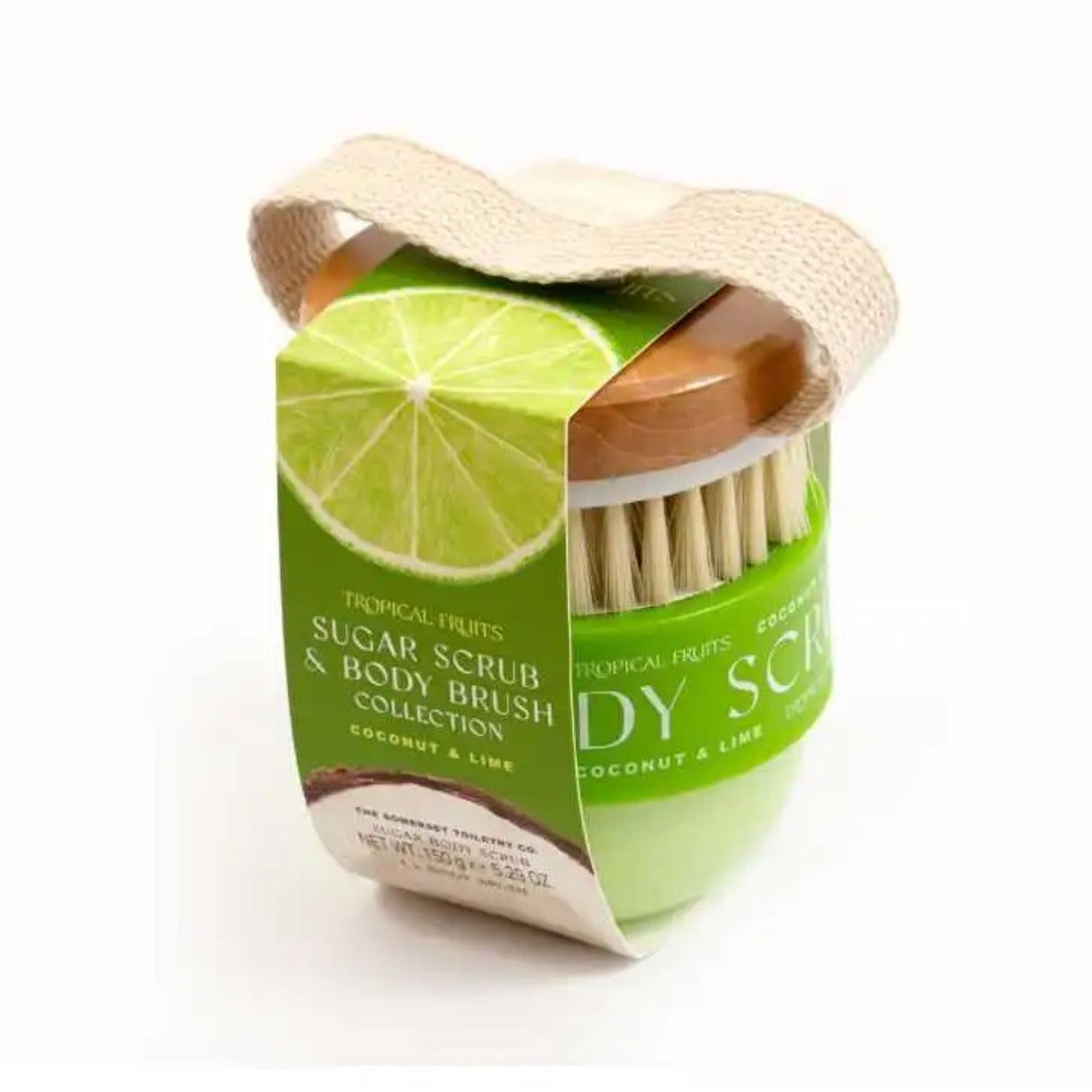 Tropical Fruits 150g Coconut & Lime Body Scrub With Brush