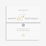 Joma Jewellery Silver A Little 'Happy 60th Birthday' Bracelet