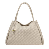 Katie Loxton Large Nova Hand Woven Tote Bag - Oyster