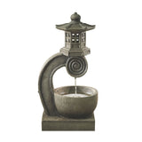 Drift & Flow 73cm Kyto Floating Lantern Fountain LED Outdoor and Indoor Water Feature