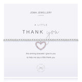 Joma Jewellery Silver A Little 'Thank You' Bracelet