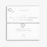 Joma Jewellery Silver A Little 'Friendship Knows No Distance' Bracelet