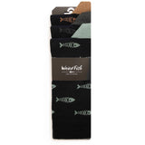 Weird Fish 7-11 Navy Ronan Branded Bones Men's Socks (Pack of 3)
